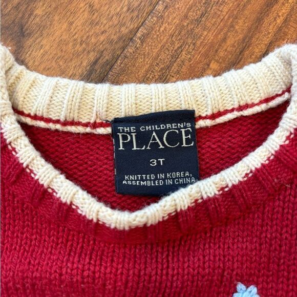 The Children’s Place red Snowman crewneck sweater - Picture 5 of 5
